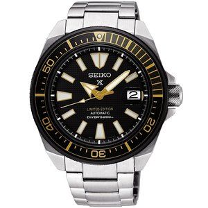 Seiko Prospex Diver Samurai Stainless Steel / Black / Bracelet / Zimbe